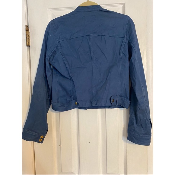 Blue Jacket with Gold Zippers | Small M - Picture 2 of 2